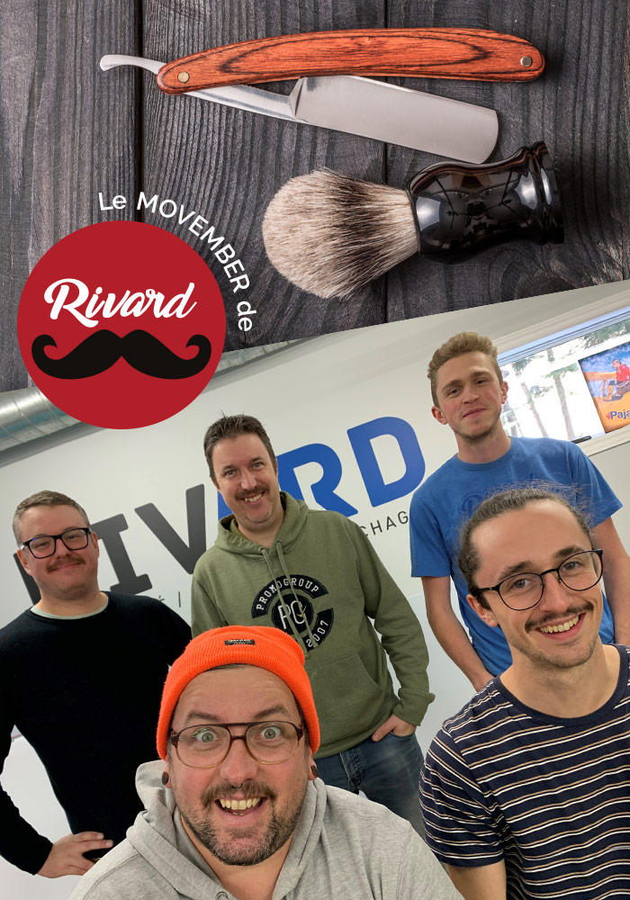La gang de RIVARD Pub est fière d'avoir participé au Movember